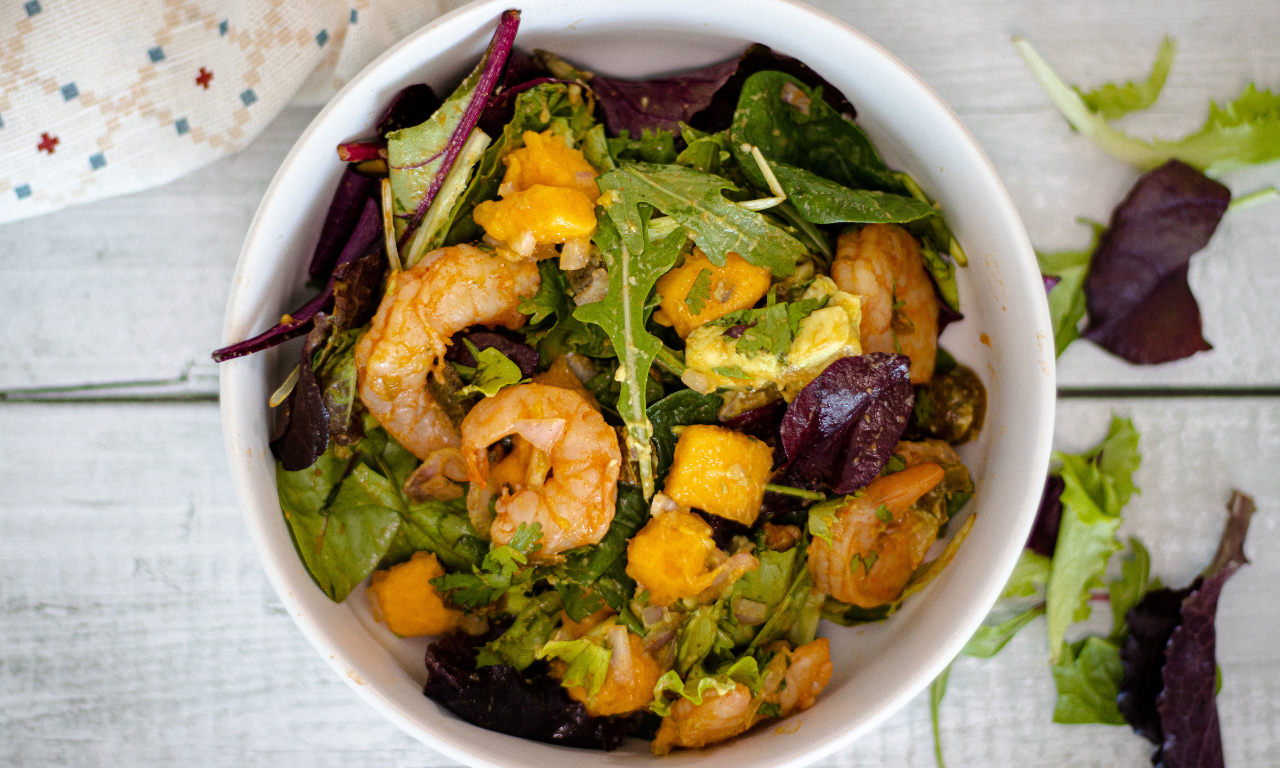Mango, Avocado & Prawn Salad