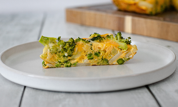 Cheesy Garden Harvest Frittata