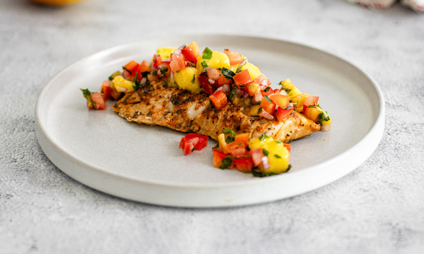 Haddock with Fresh Mango Salsa