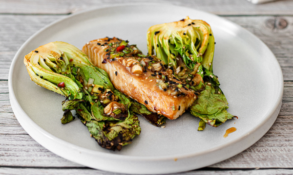 Sesame Miso Cod with Pak Choi