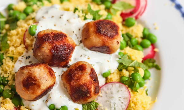 Turkey Meatballs with Couscous Salad