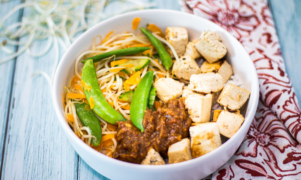 Vietnamese Tofu Rice Bowl